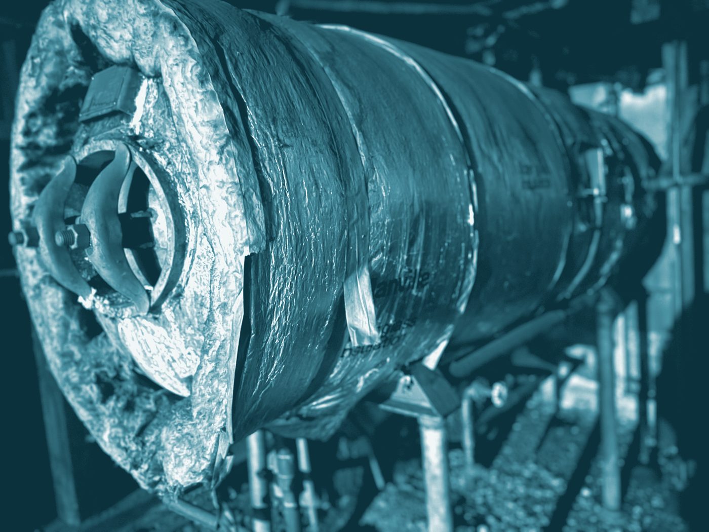 Insulated equipment in a mechanical room